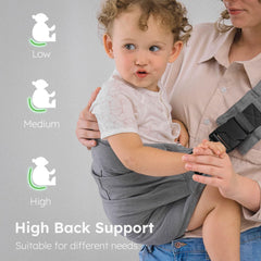 AUYEAZGO ergonomic-m-position design supports healthy hip alignment for growing babies.