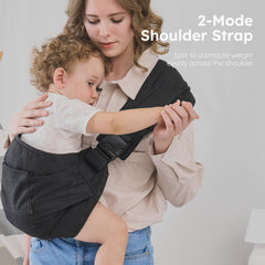 AUYEAZGO carrier features split-shoulder-strap to evenly distribute weight for easier carrying.