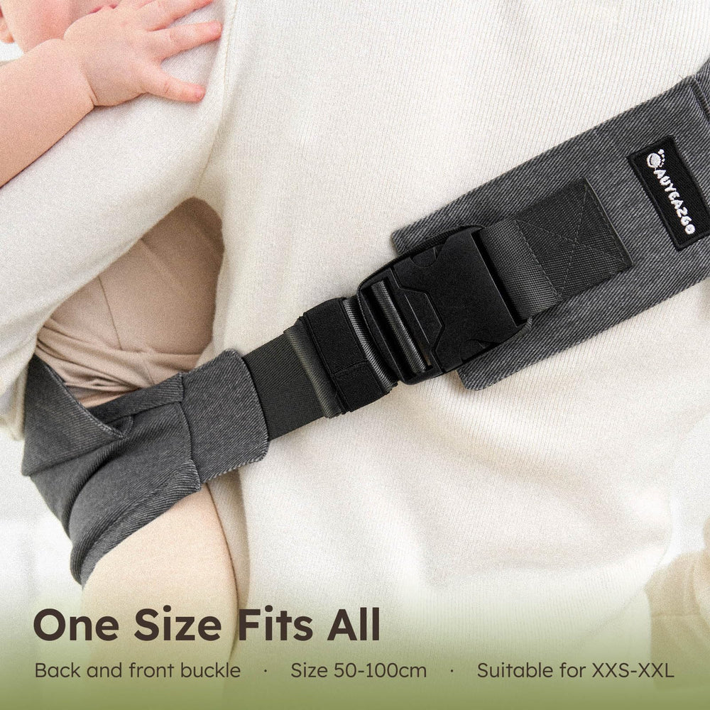 AUYEAZGO Toddler Sling Carrier one-size-fits-all for 6-48 months.