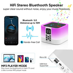 AUYLE sleep timer and white-noise library for calm bedtimes.