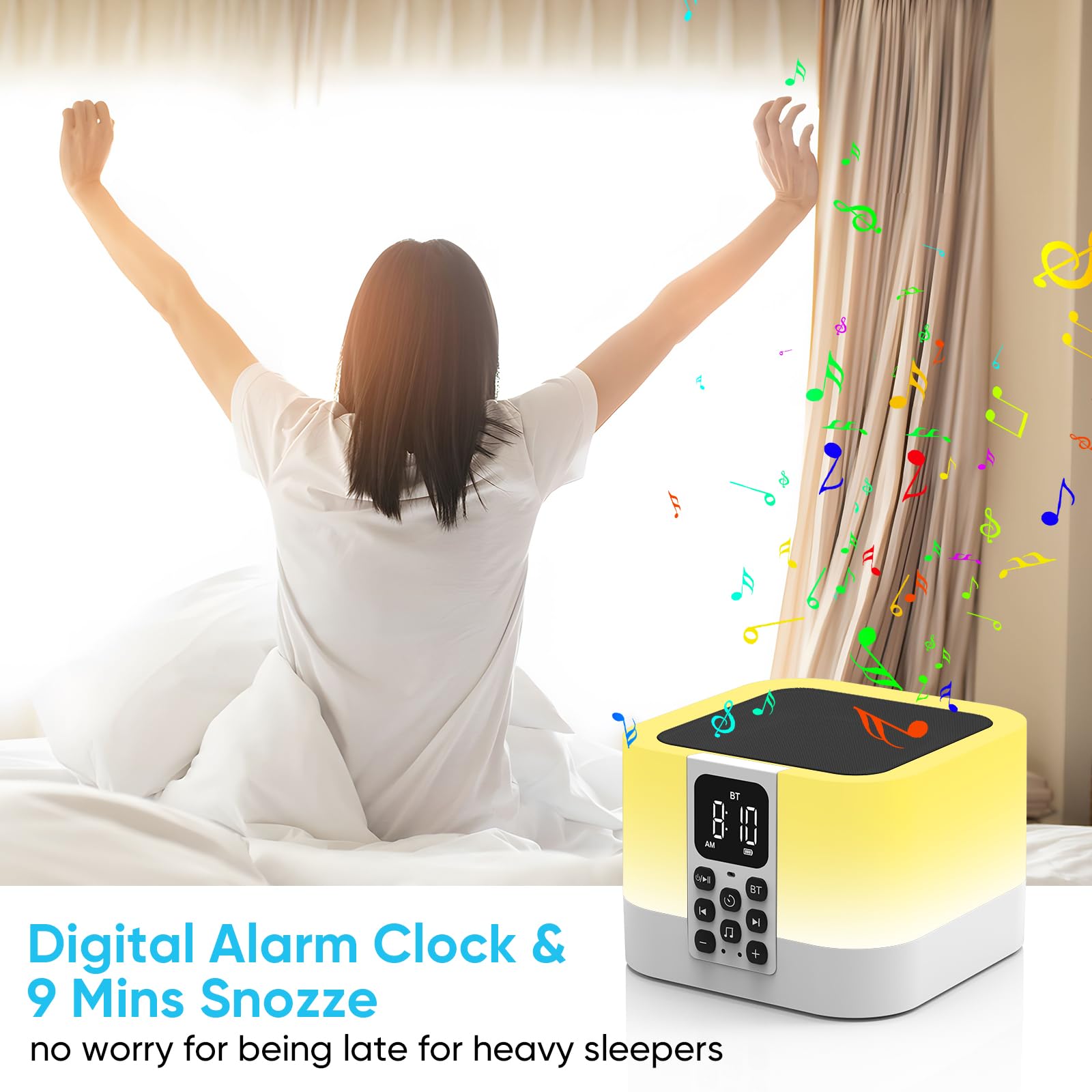 AUYLE USB/TF input supports MP3 playback for personalized playlists.