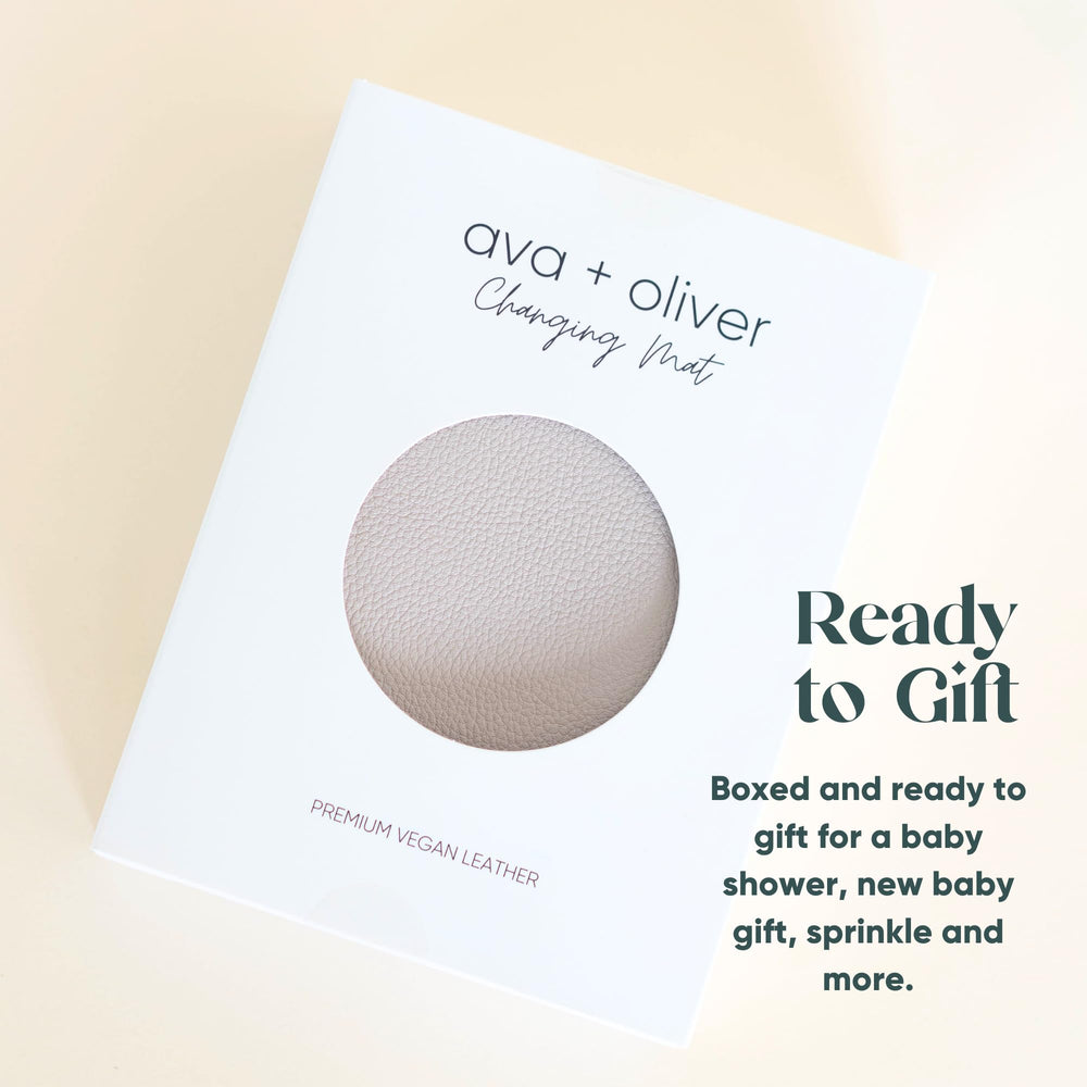 Gift-ready baby changing mat for baby showers and new parents