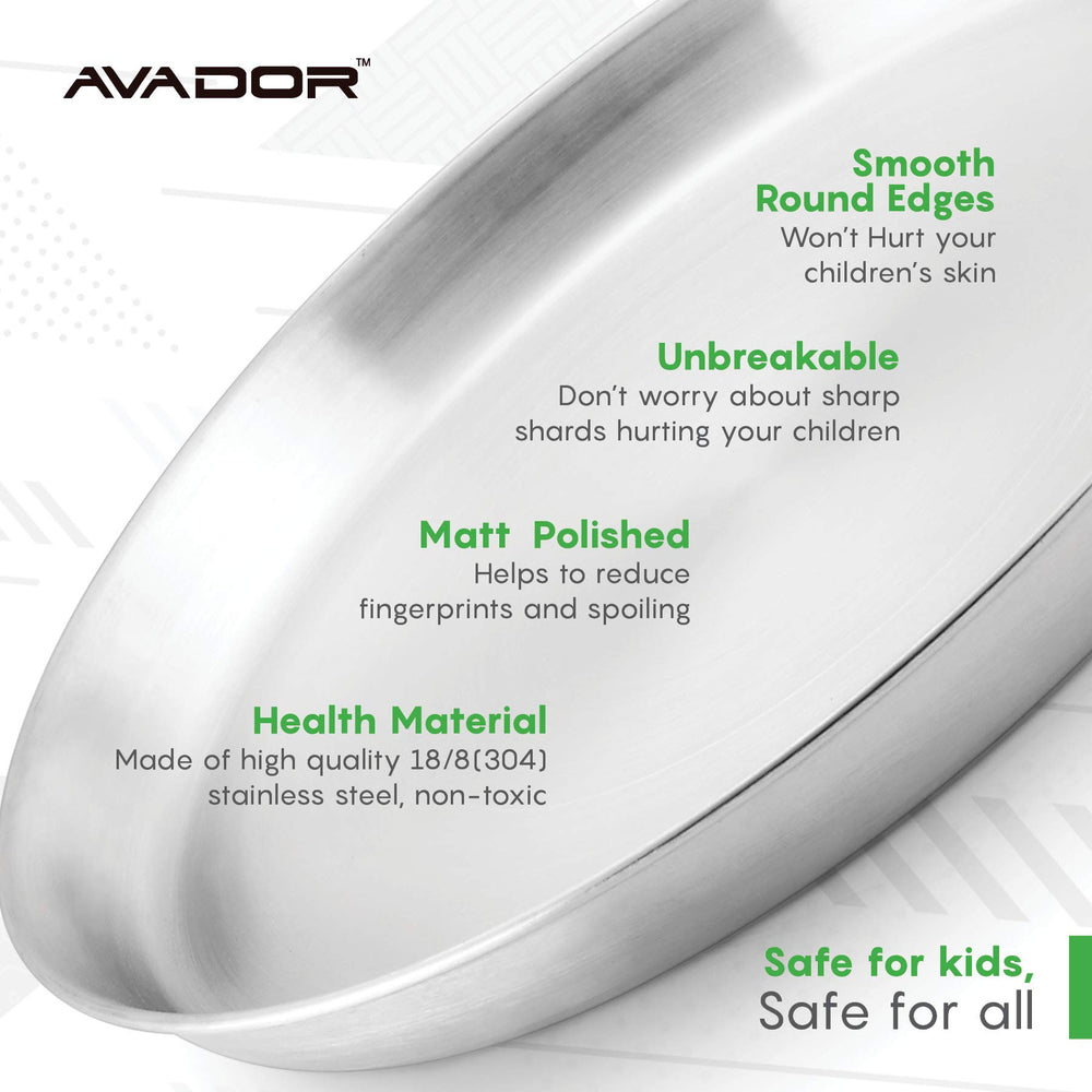 Dishwasher-safe Avador deep-round plate simplifies cleanup after meals.