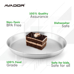 BPA-free Avador deep-round plate supports safe outdoor dining.