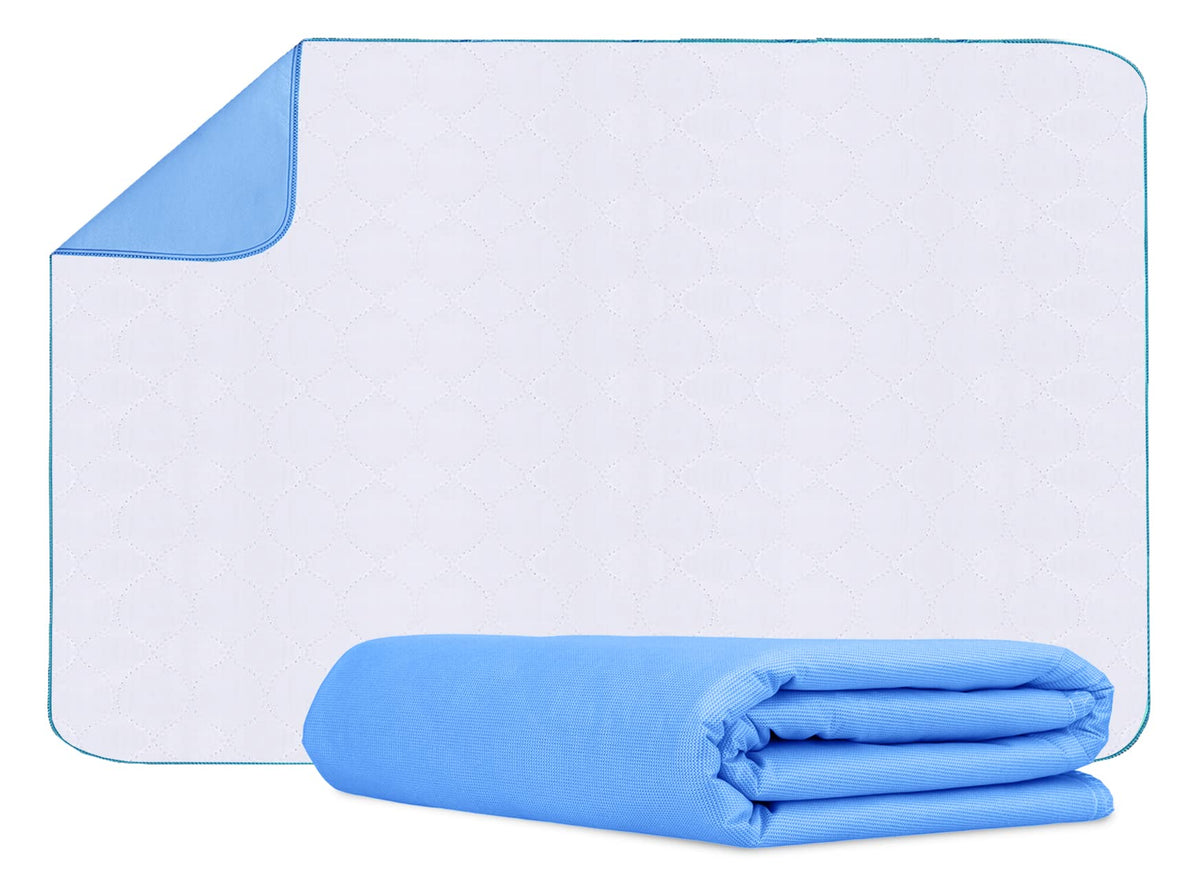 Avalon Care washable bed pad front view showing soft surface and coverage.