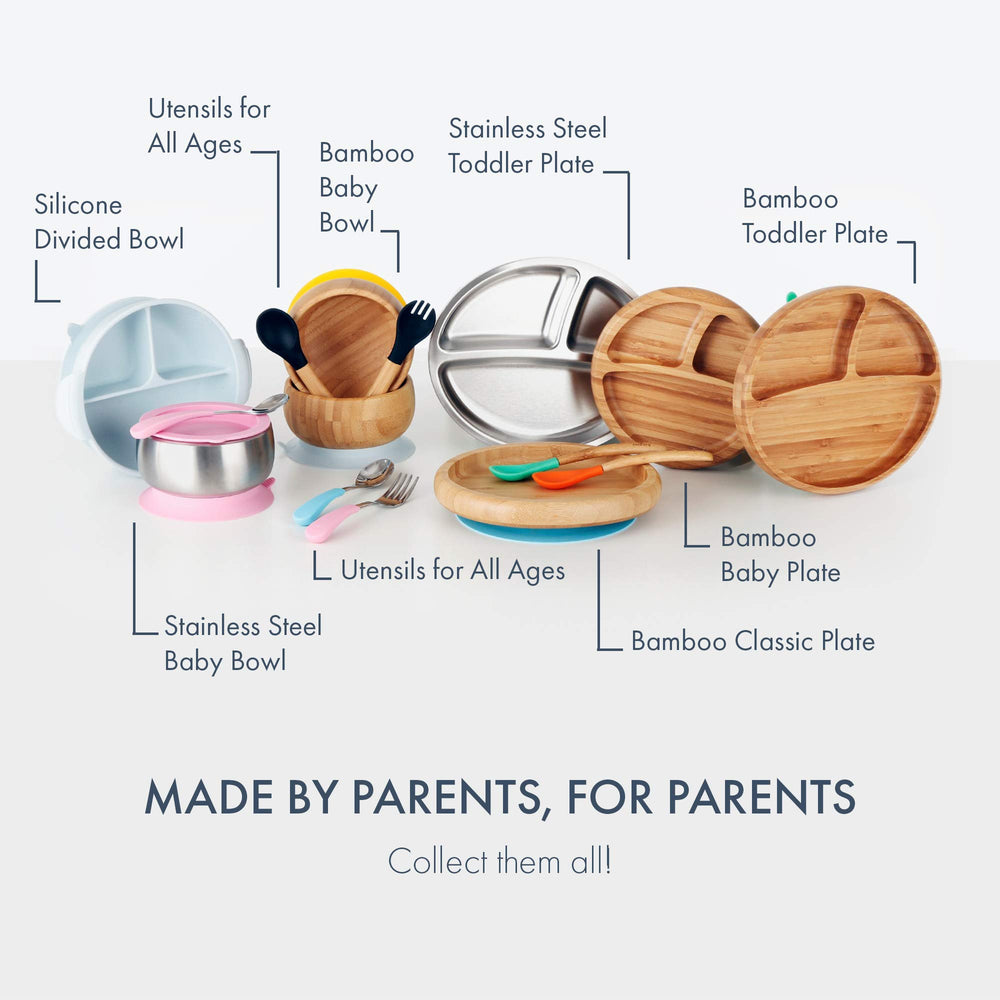 Avanchy easy-grip design helps tiny hands handle utensils
