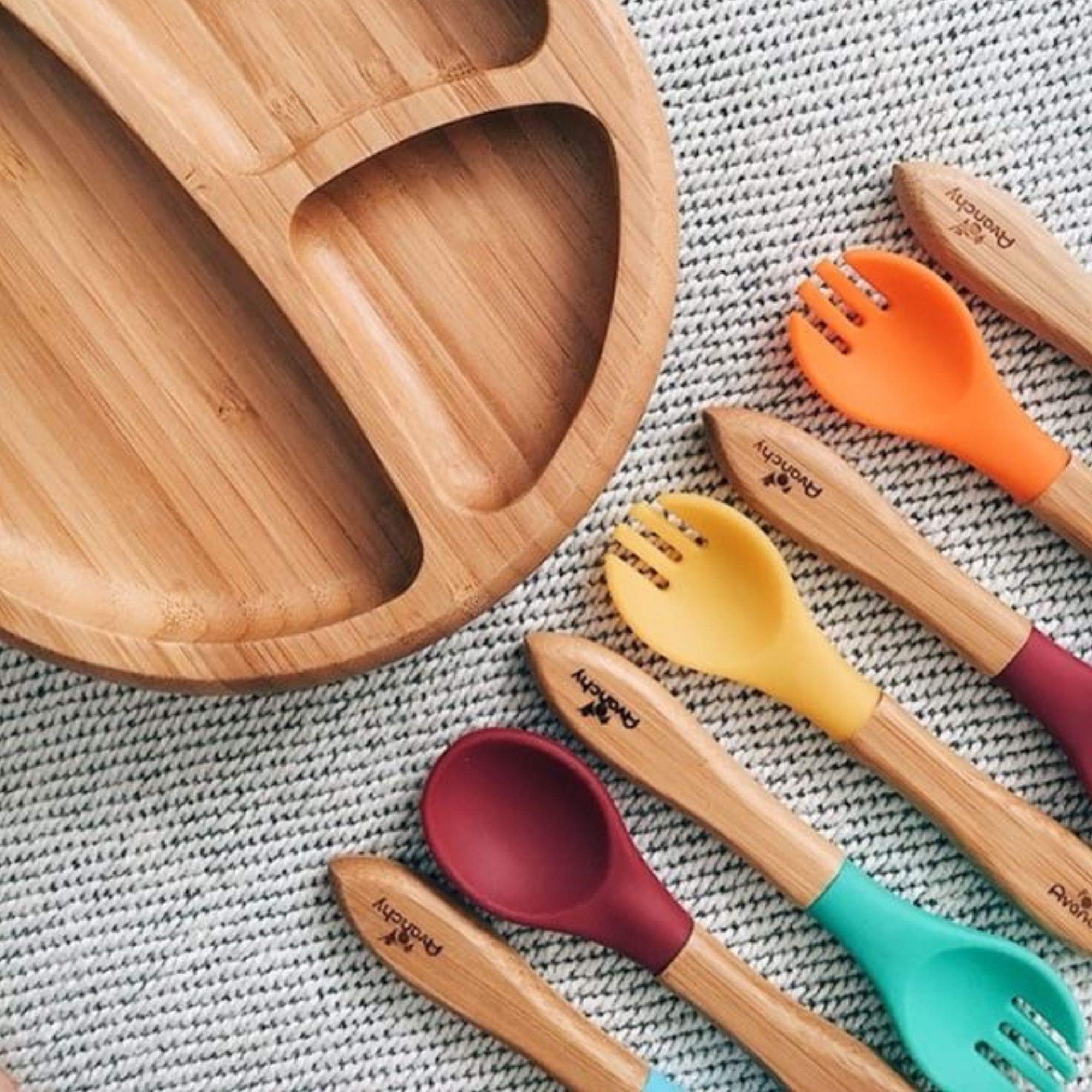 Avanchy self-feeding color options spark curiosity at meals