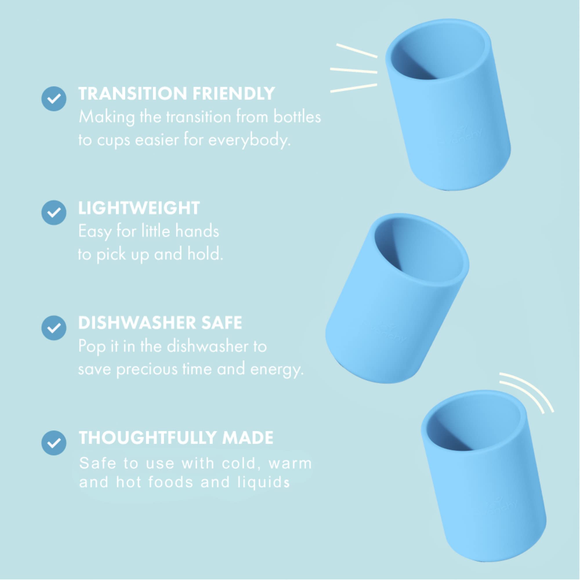 Avanchy training cup supports baby-led weaning and bottle-to-cup transition