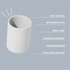 Avanchy open-design cup is easy to clean with no lids