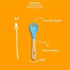Avanchy soft-tip spork highlights gentle gums during meals