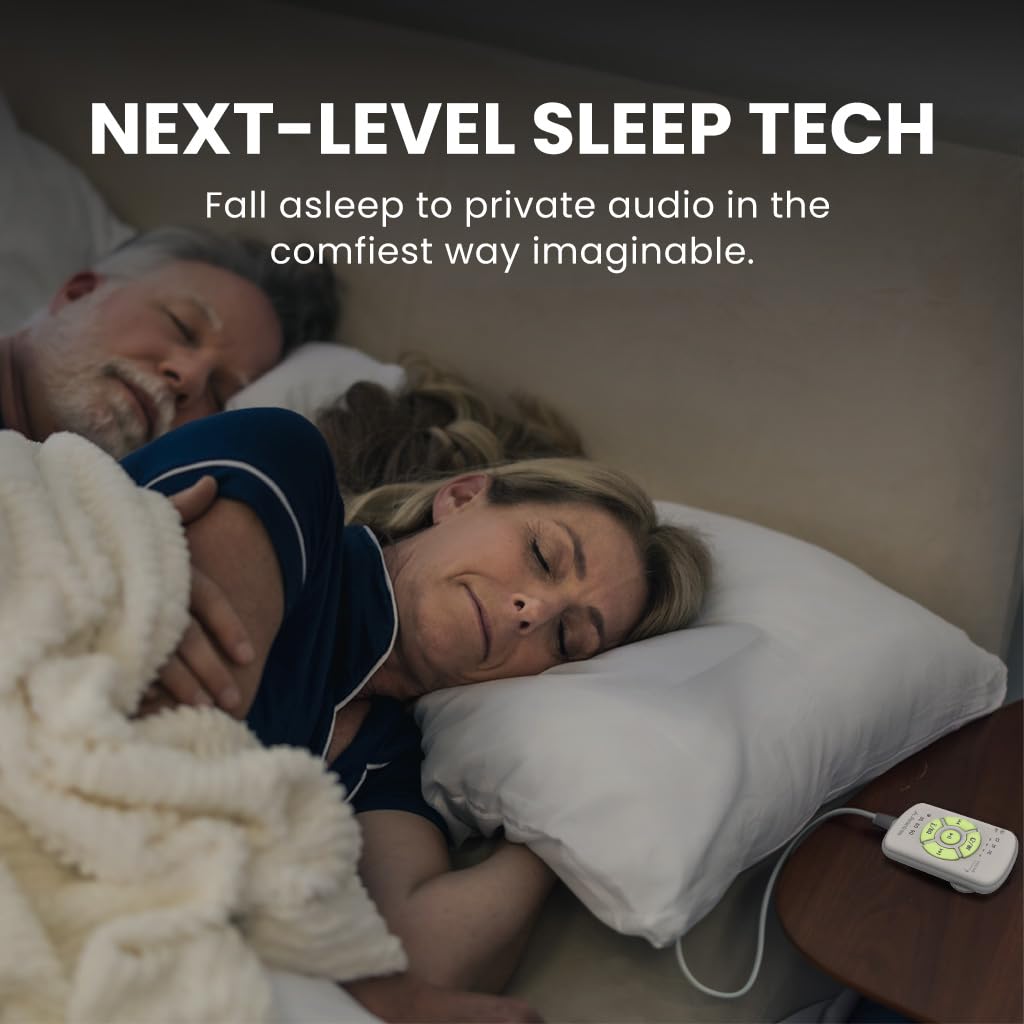 Avantree Slumber 2 worn for private listening during bedtime setup.