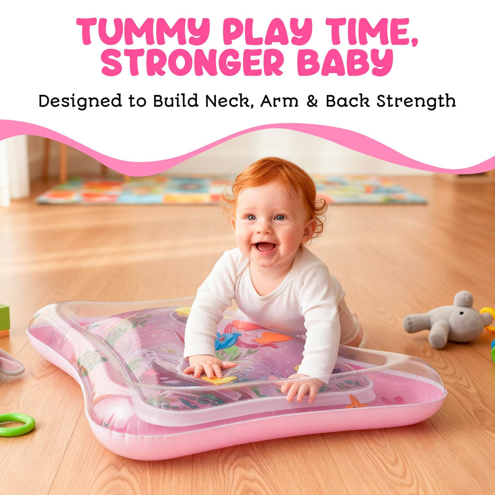 AVEC MAMAN Tummy Time Water Mat outer ring inflated for stable tummy time