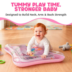 AVEC MAMAN Tummy Time Water Mat outer ring inflated for stable tummy time