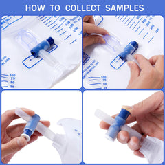 Avefove urinary bag shows clear graduation marks for easy monitoring.