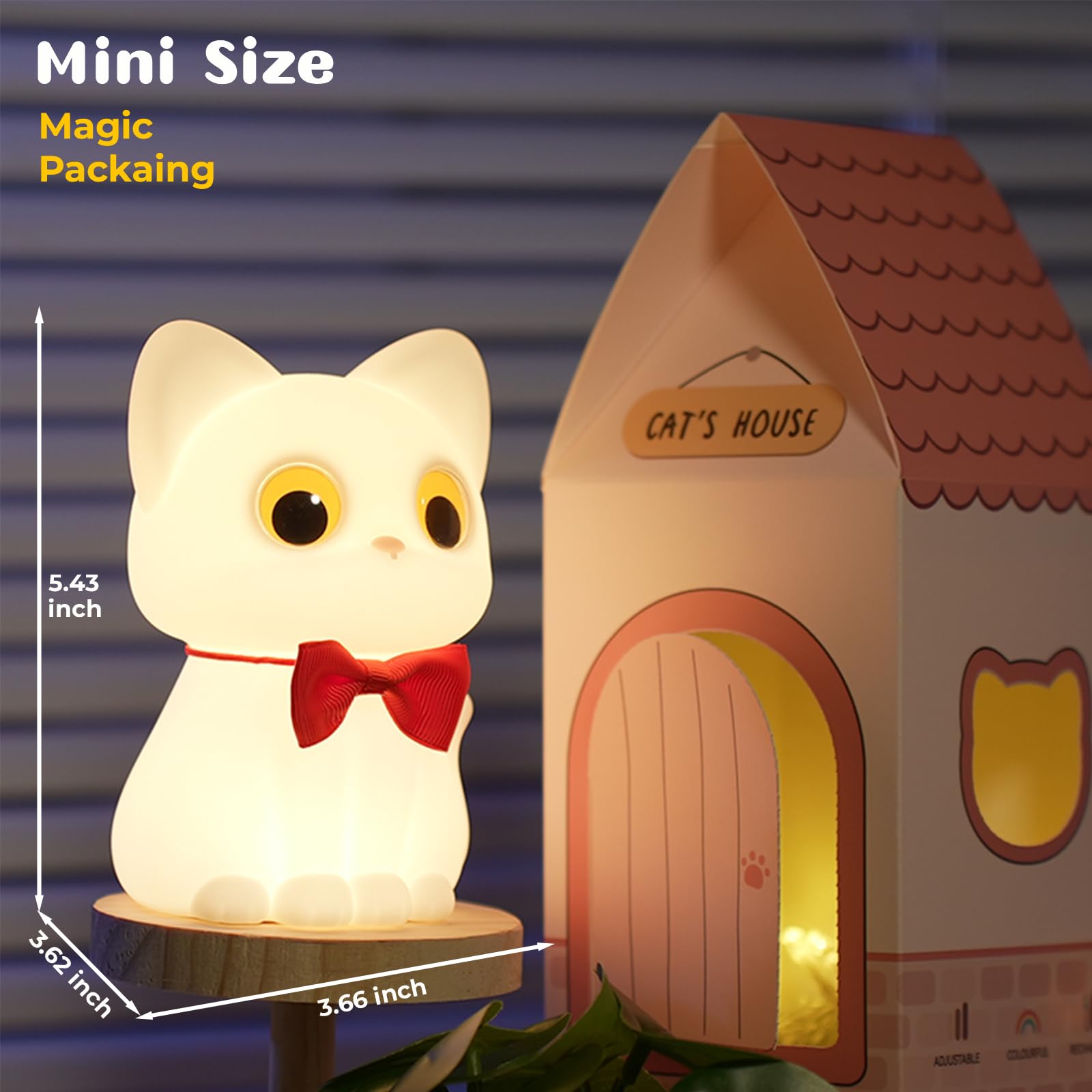 AVEKI cute cat decor gift for girls and cat lovers.