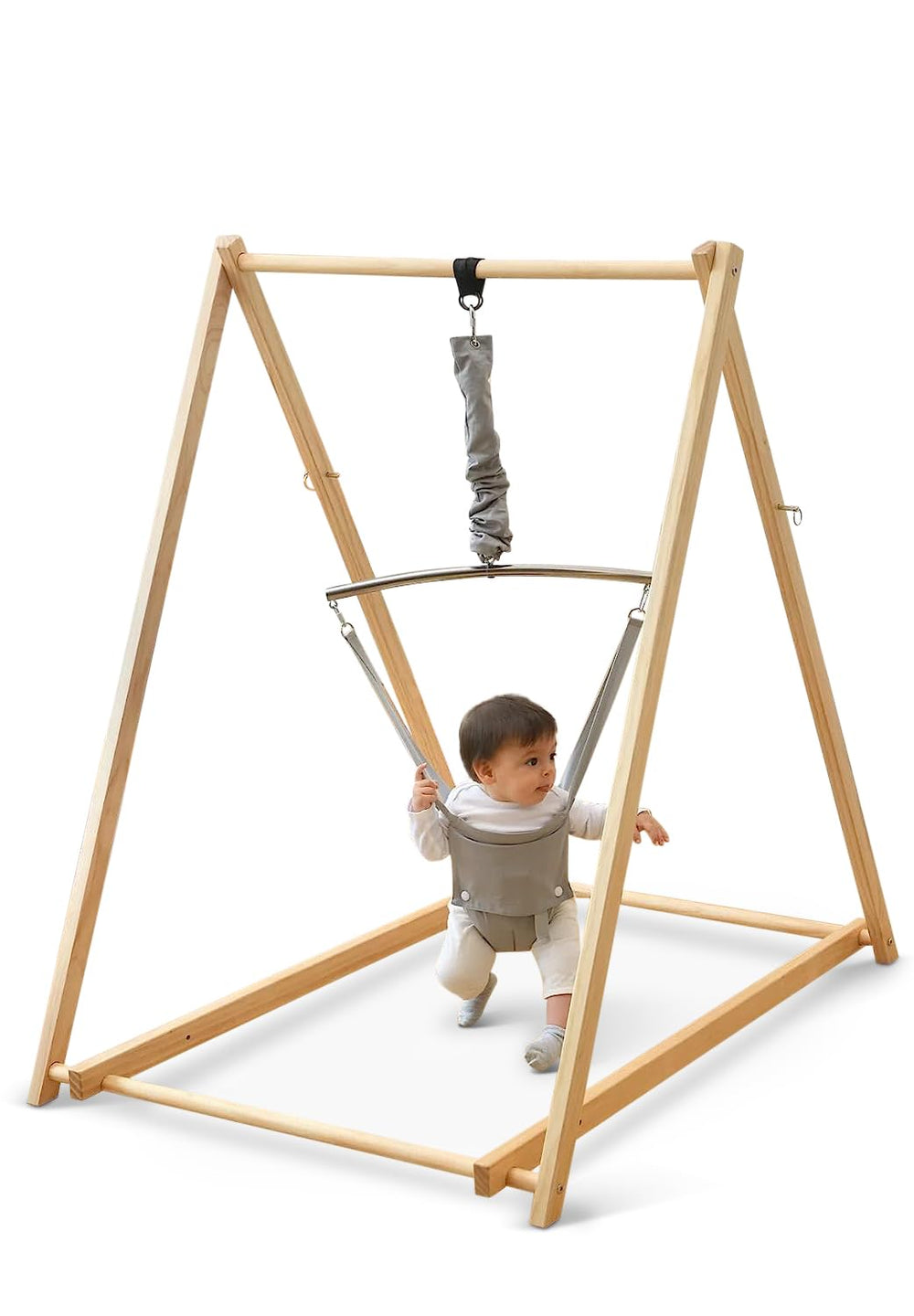 Avenlur Tulip Baby Bouncer stand-alone base showcases freestanding setup without doors or plugs.