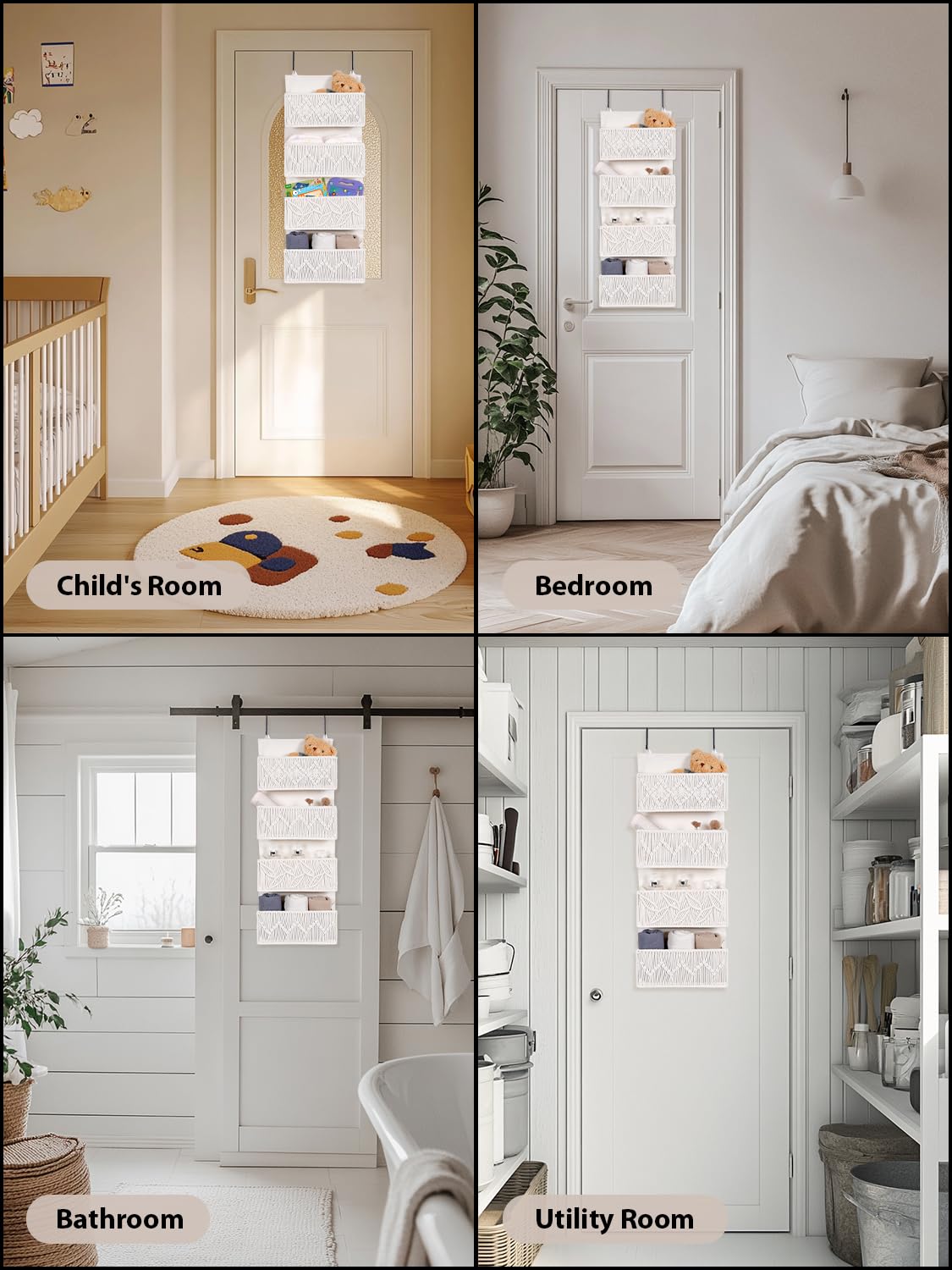 Avidanza nursery storage in use with diapers neatly stored