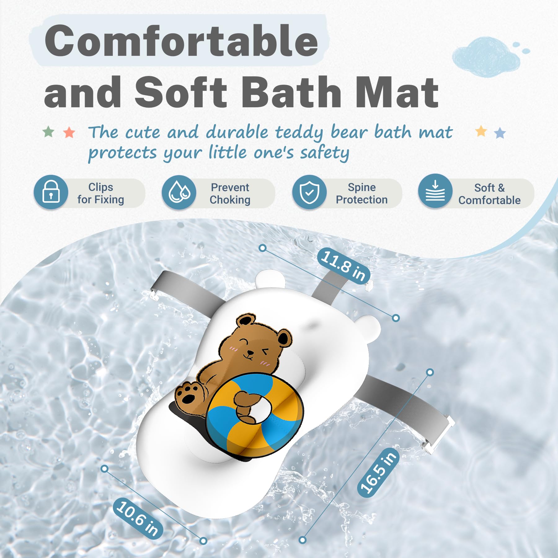 AVIDOR Baby Bathtub made with durable materials for long-lasting use.