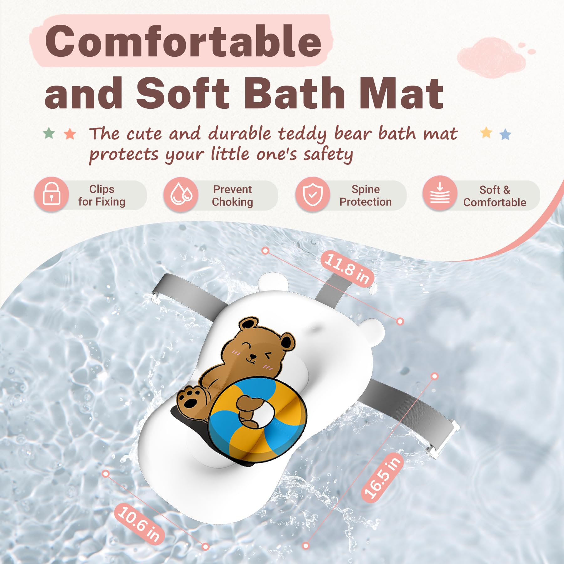 AVIDOR Baby Bathtub grows with child from newborn to toddler use.