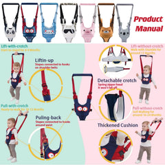 AVIZCVE dark blue panda harness close-up of shoulder straps for comfortable wearing.