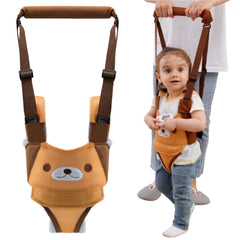 AVIZCVE baby walking harness with yellow bear front view supports early walking.