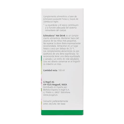 A.Vogel Echinaforce Hot Drink packaging close-up with label