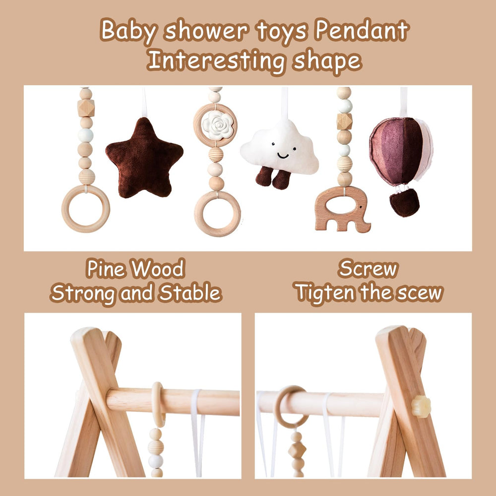 Avrsol foldable baby gym legs fold for easy storage