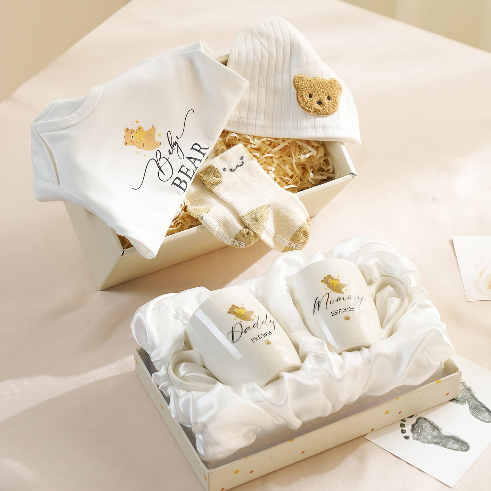 AW BRIDAL satin-lined display layer in gift packaging, premium presentation