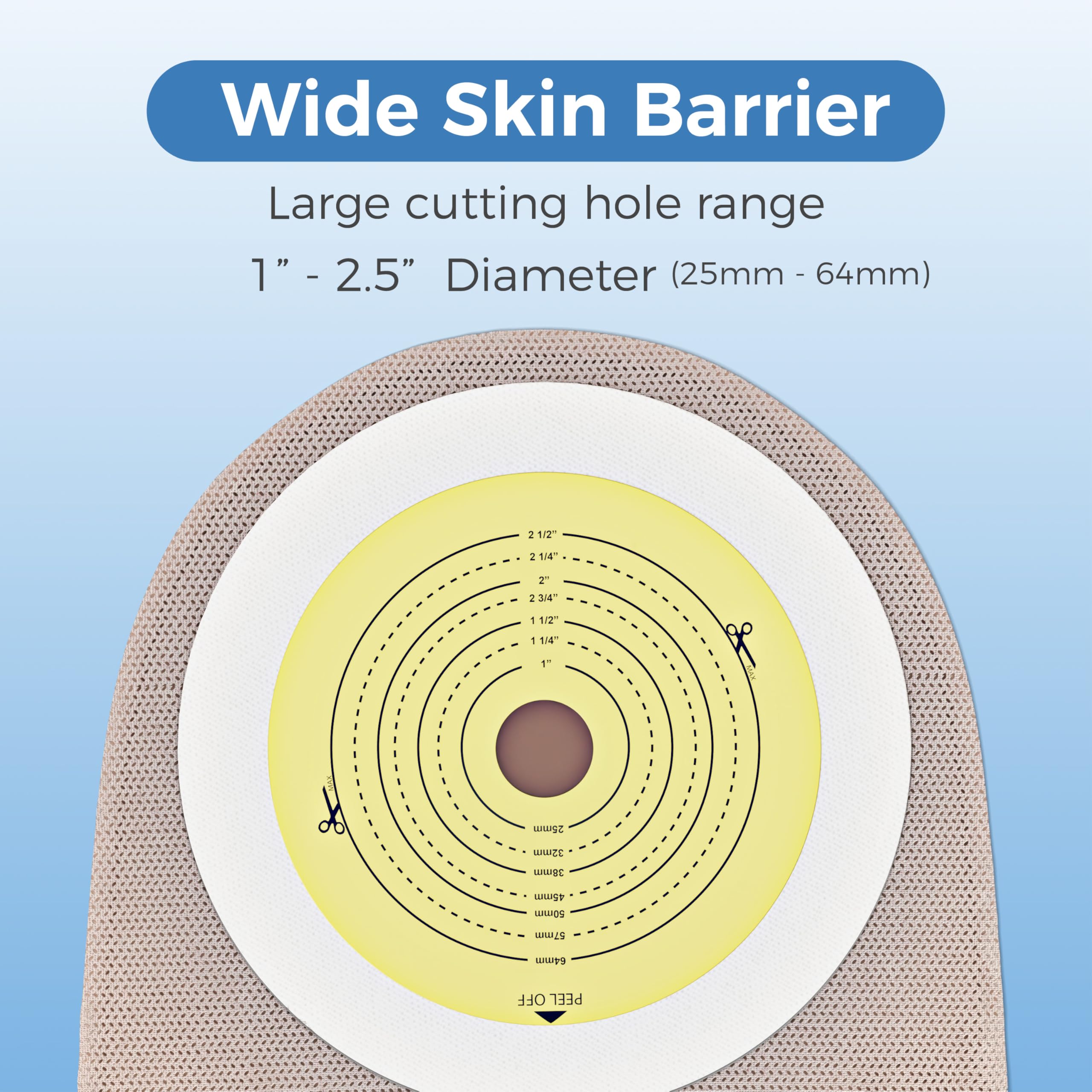AWD Medical colostomy bag cover and adhesive remover wipes support quick changes
