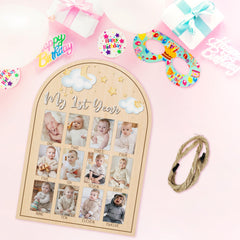 AWDSTN birthday party photo board serves as charming keepsake.