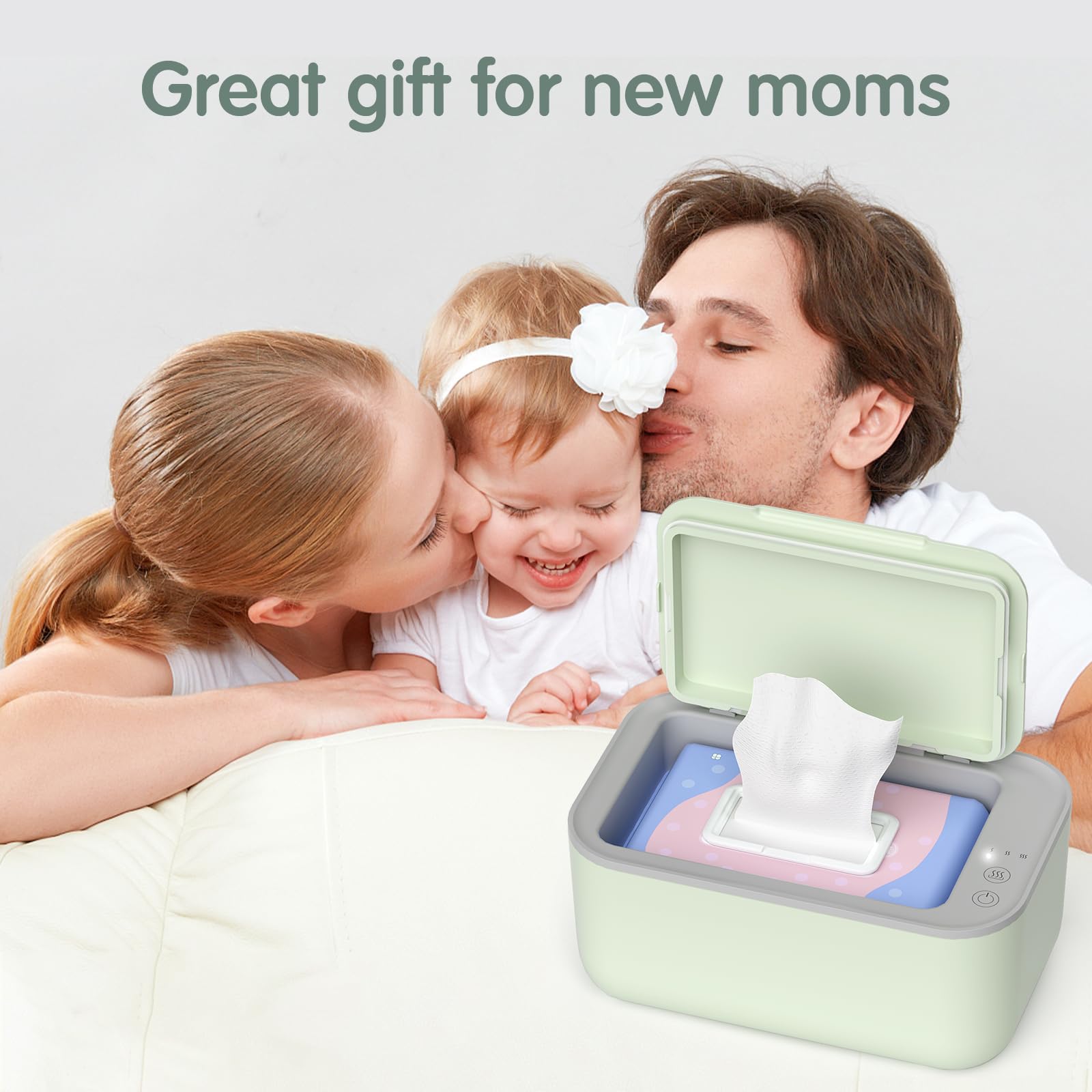 Awesmom green unit complements nursery while providing consistent warmth