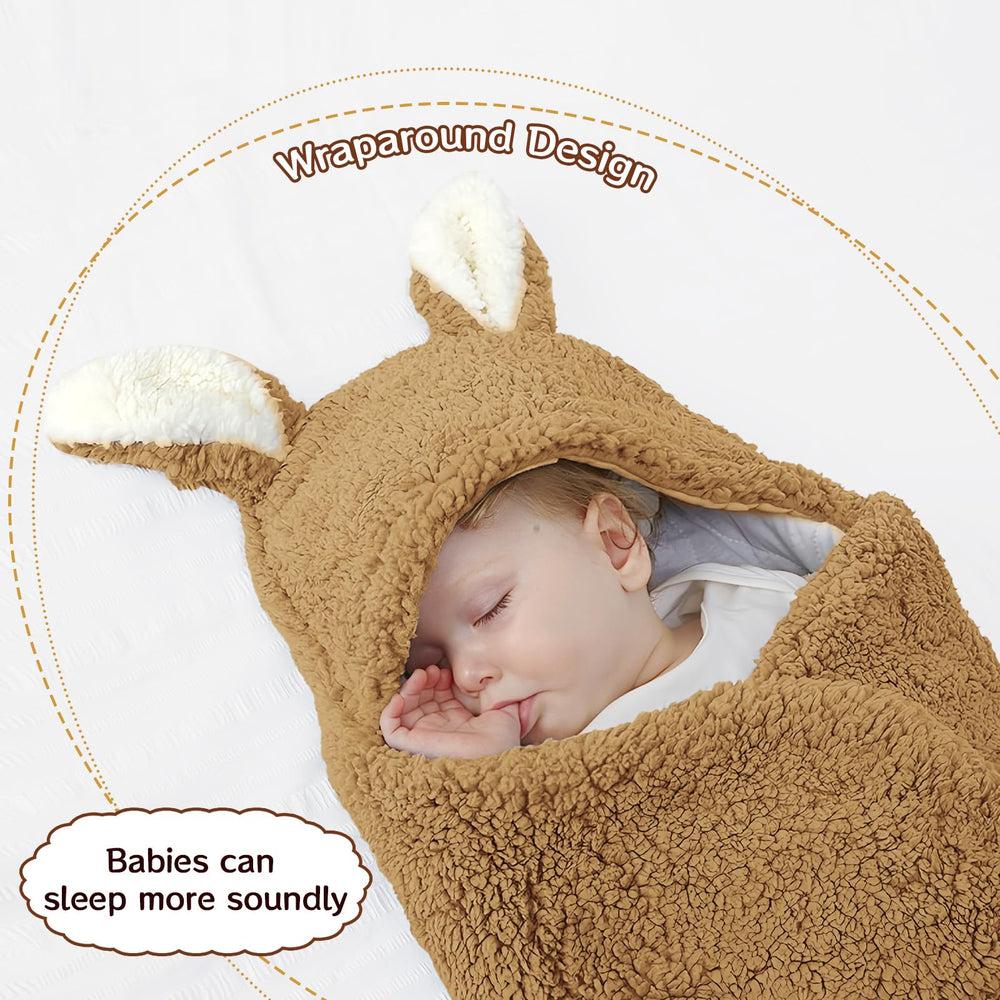 AWSOLAR swaddle features independent-foot design for kicking freely.