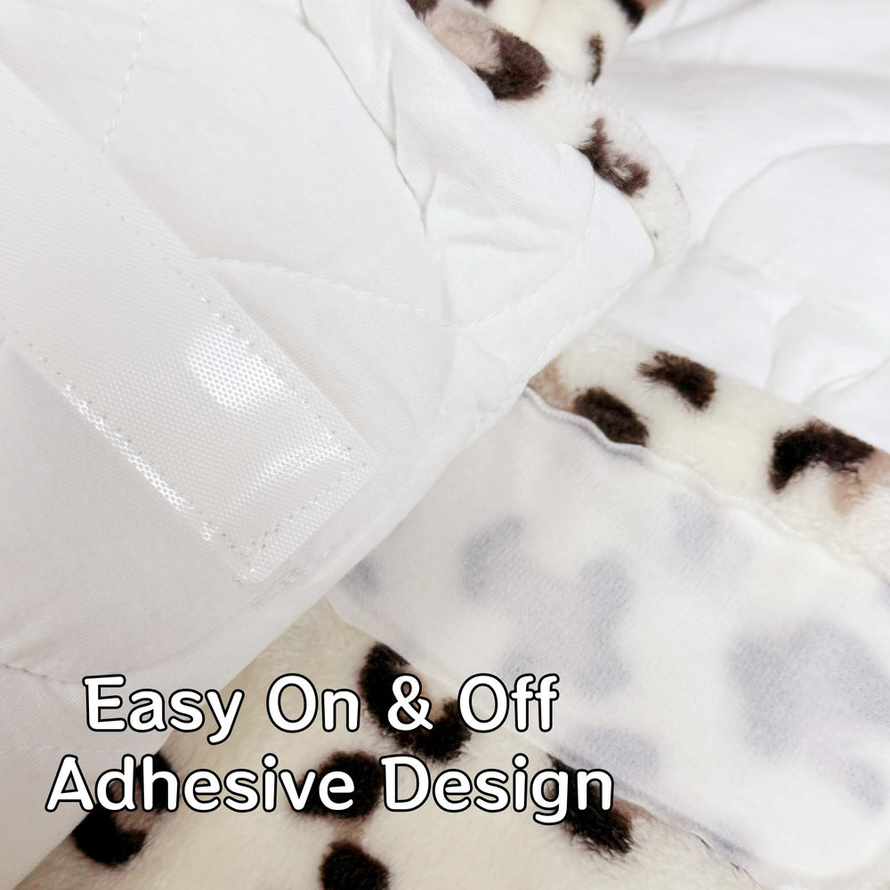 AWSOLAR gray leopard swaddle combines soft fabric with modern design for sleep.