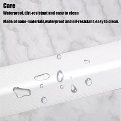 Awvob white wood grain corner protector close up reveals clear finish