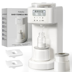 Axababy Advanced Baby Formula Dispenser front view shows quick bottle prep and precise mixing