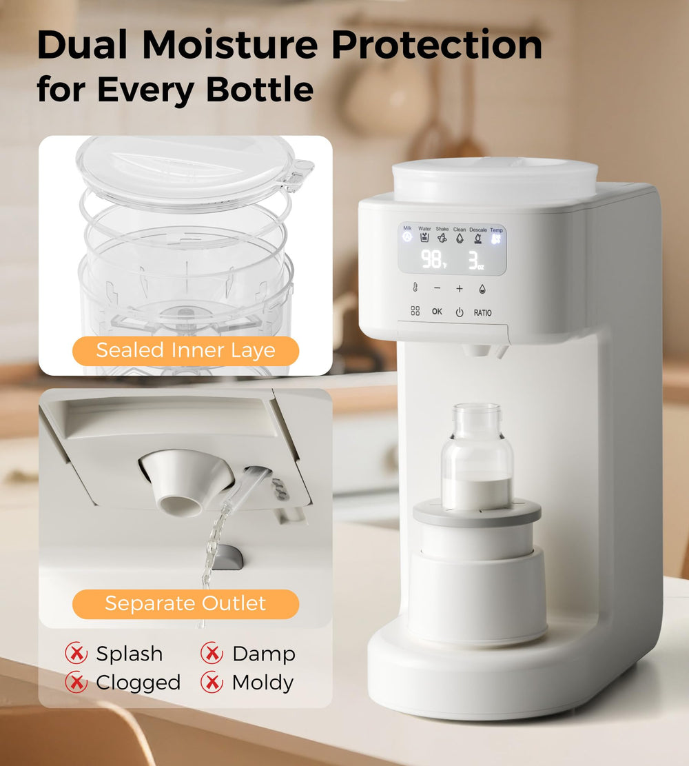 Axababy self-cleaning and dishwasher-safe parts simplify post-feeding cleanup