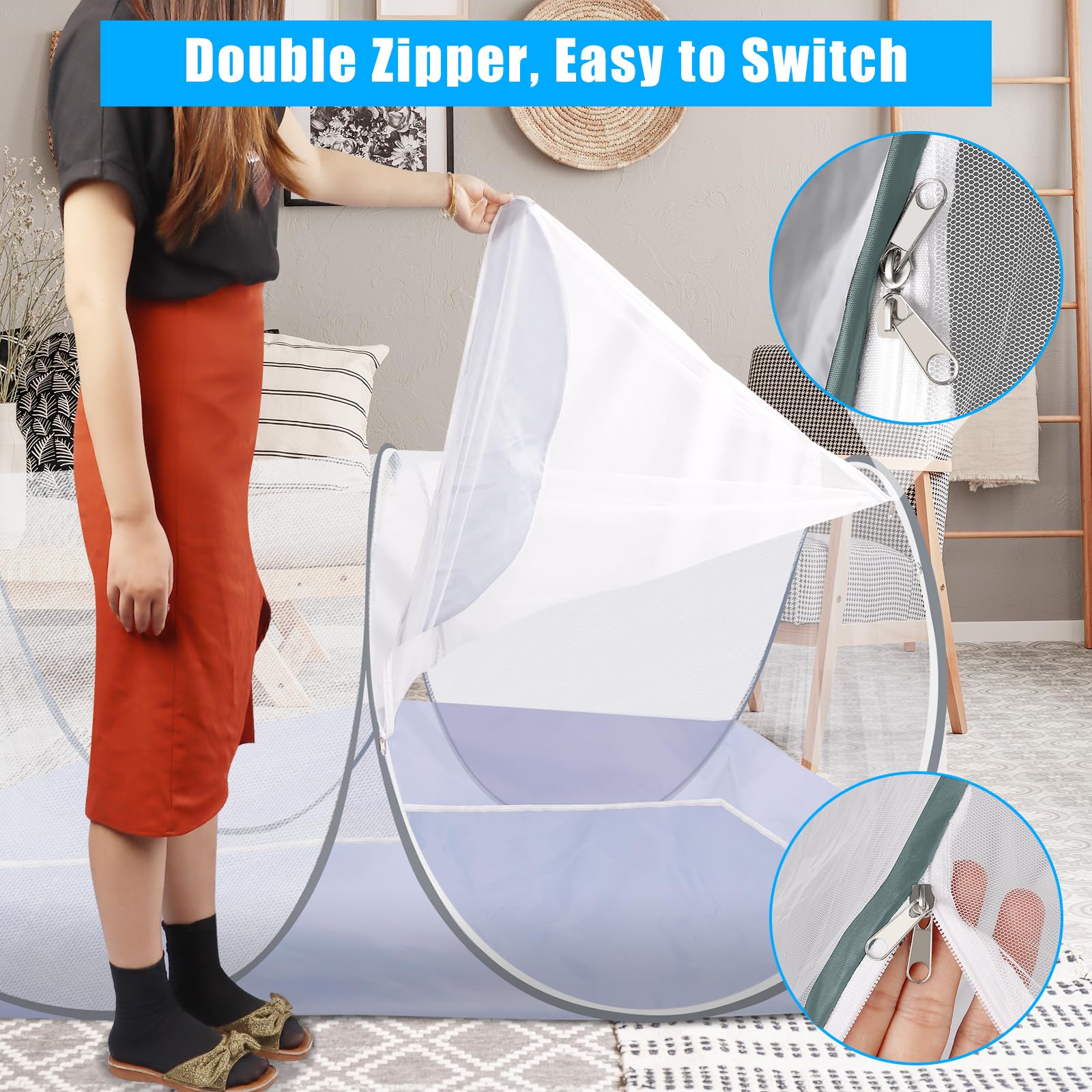 Axcoix removable net ideal for camping or home use