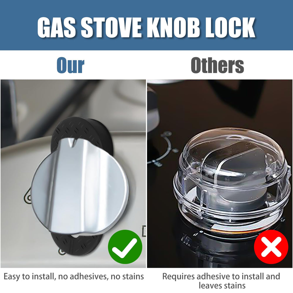 Axfvd gas stove knob locks provide extra kitchen safety
