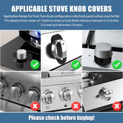 Axfvd stove knob locks showing tool-free quick installation