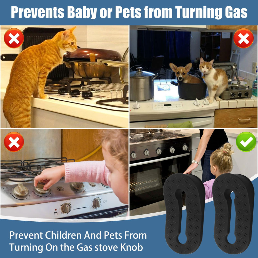 Axfvd push turn stove knob lock in use for secure operation