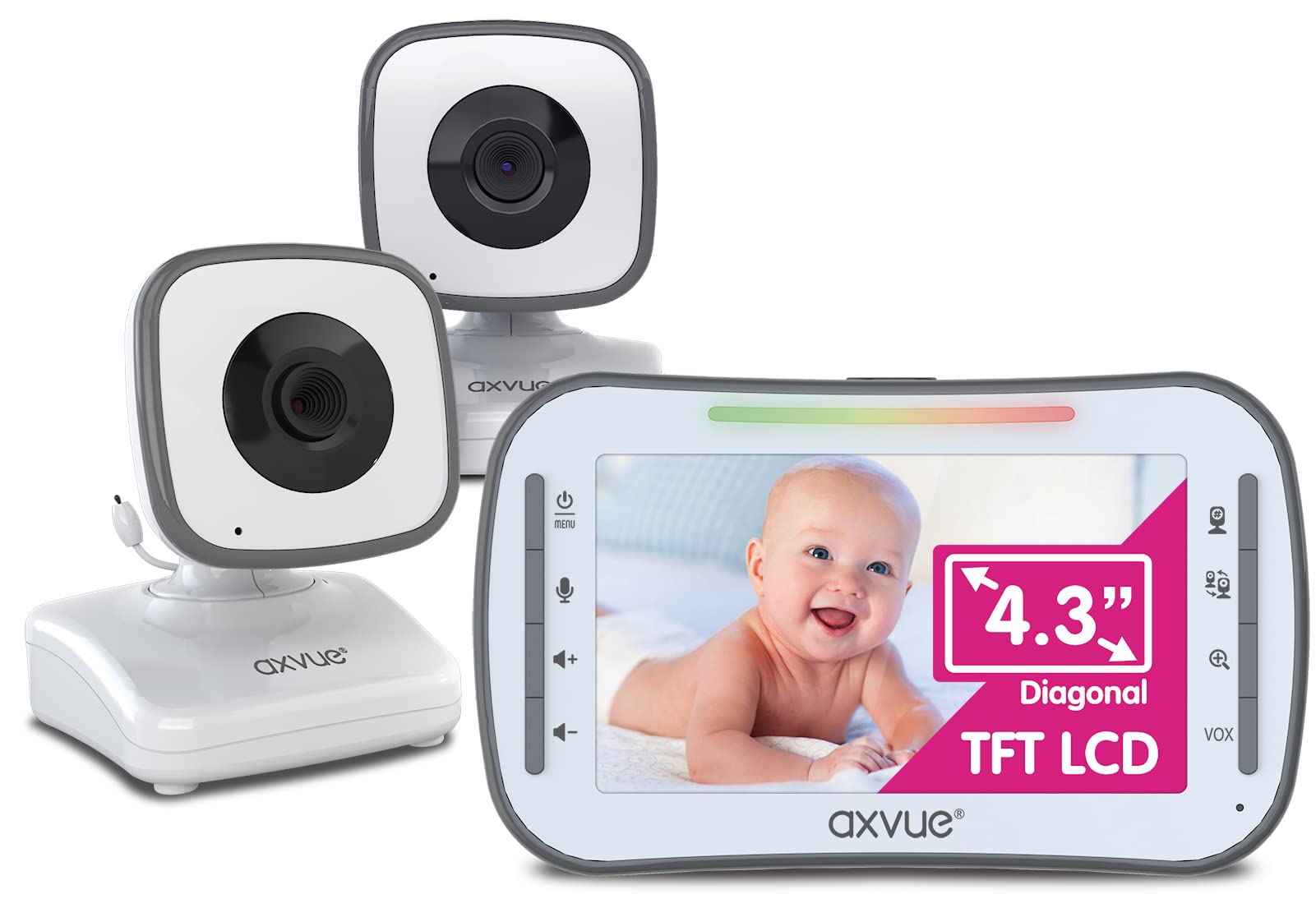 Axvue unit delivers 12-hour battery life for all-day coverage.