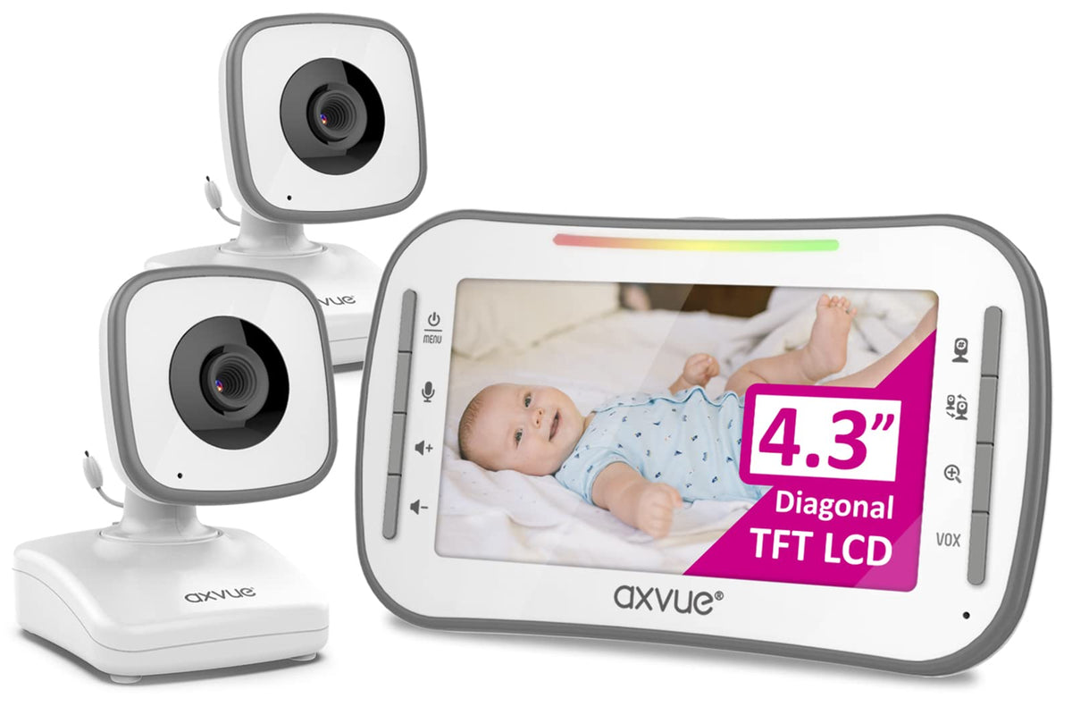 Axvue handheld monitor for easy, comfortable baby monitoring.