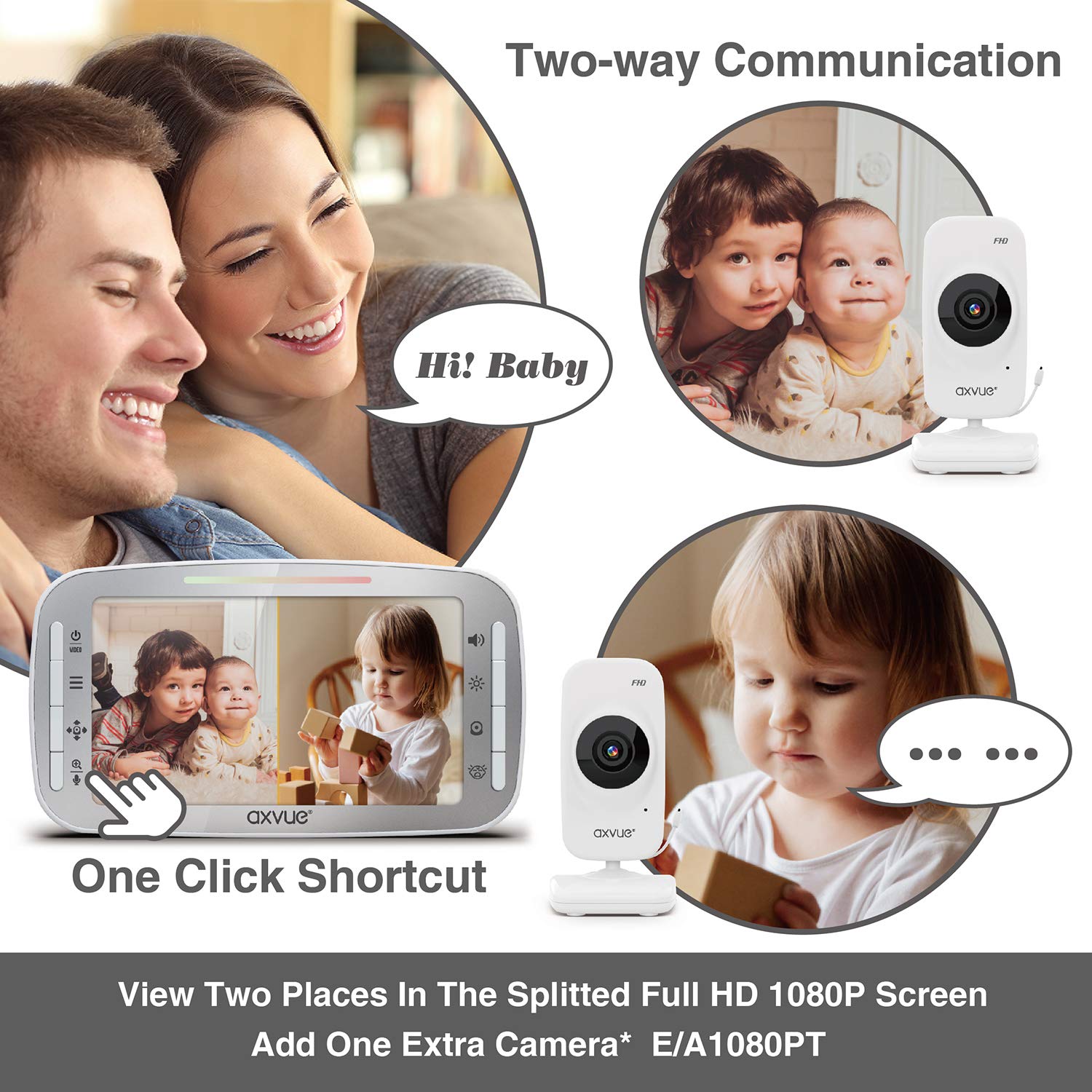 Axvue night vision provides clear baby footage in low light