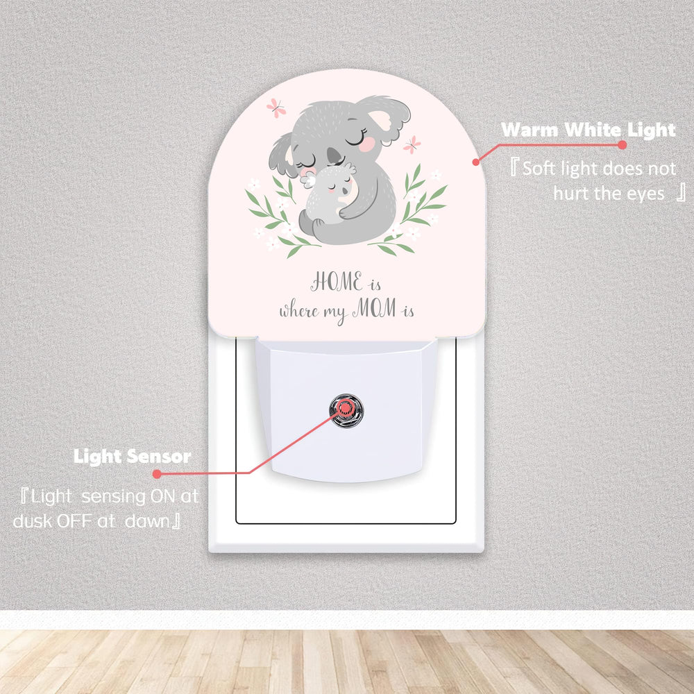Axxitude round night light with dusk-to-dawn sensor providing automatic night illumination.
