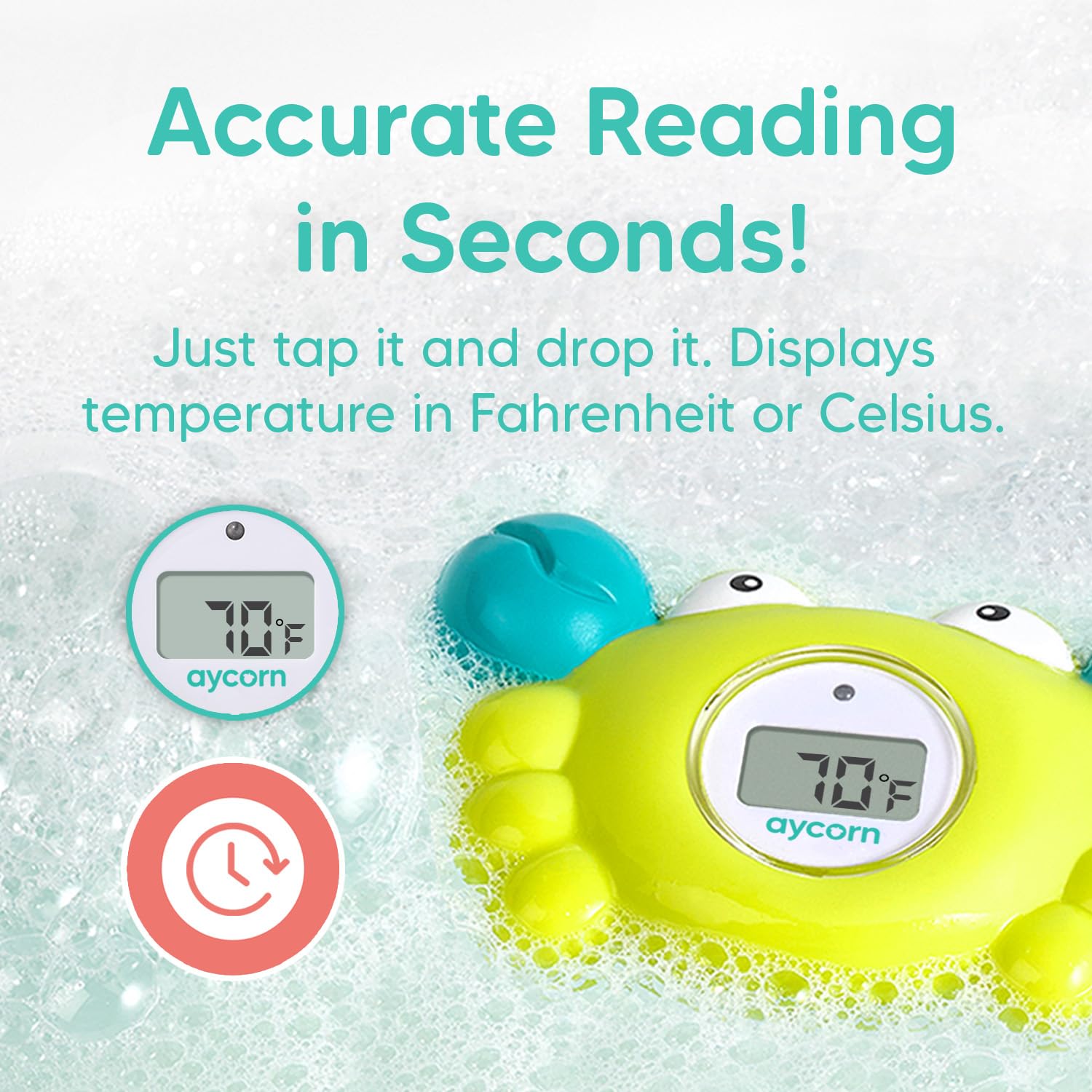 aycorn thermometer triggers red light when water is too hot