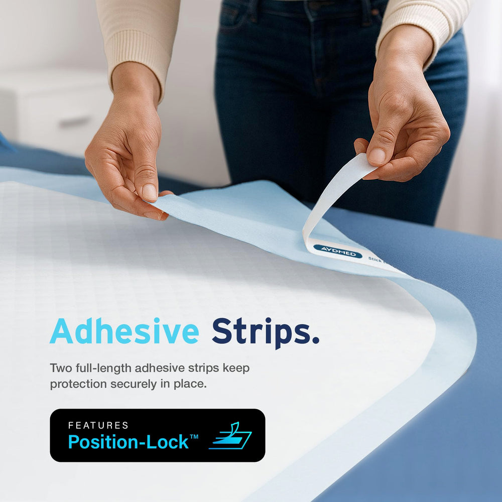 Aydmed adhesive strips demo for secure placement option.