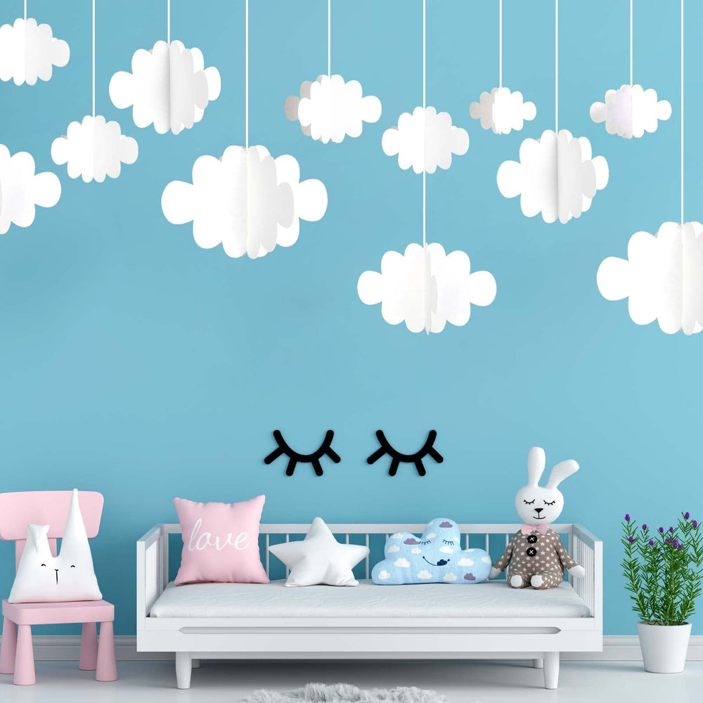 Ayfjovs cloud decor pack offers five sizes to create varied layouts.