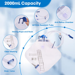 AYMSO anti-reflux catheter bag—prevents backflow and overflow.