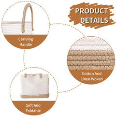 Aynaxcol 63L basket with soft handles for easy carrying.