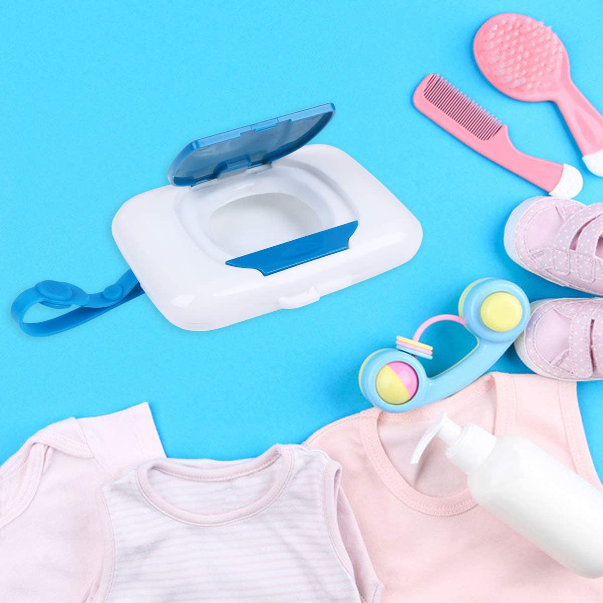 AYNEFY diaper-bag-compatible box stays compact during trips.